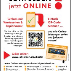 Rathaus Lohfelden bietet zahlreiche Online-Leistungen an