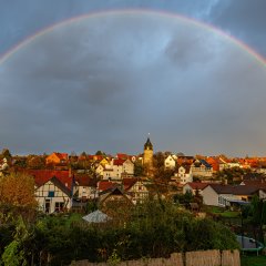 Regenbogen über Crumbach