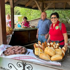 „Danke“ an Bärbel und Gerhard Fehr für das leckere und liebevoll präsentierte Picknick am Ziel.