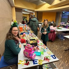 Der Kinderflohmarkt am Samstagnachmittag.