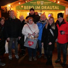 An der Berger Hütten trafen sich die Mitglieder der Agenda-Gruppe mit der Delegation aus Berg im Drautal.